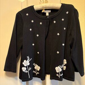 Women's Cropped Cardigan - 0X
